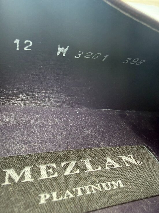 Mezlan 3261 Genuine Lizard Dress Shoes – Size 12W – Maroon